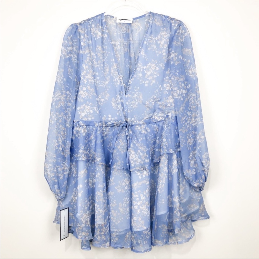 NWT GOODNIGHT MACAROON floral printed ruffle dress